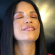 Sunset eye shadow, finished look, on The Glow Up’s Veronica Webb